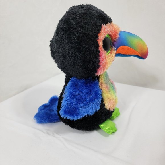TySilk Beanie Boos 9" “BEAKS” the Toucan Plush Stuffed Animal - Picture 3 of 8